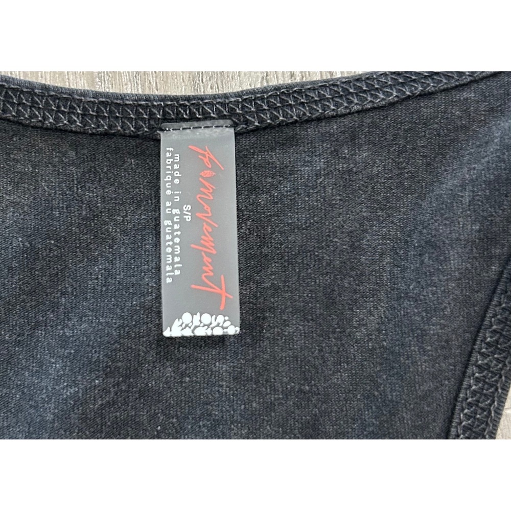 FP Movement Womens Hot Shot Maxi Dress Cotton Blend S Black Acid Wash Sleeveless - Picture 4 of 6